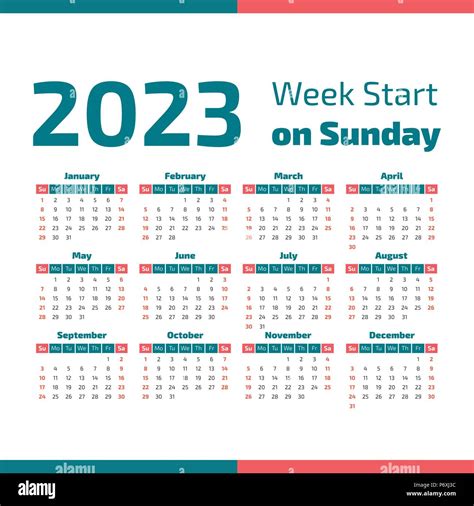 Week 2023 – Printable Template Calendar