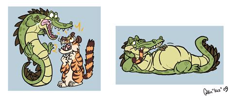 Crocodile eats Tiger by Kaaziel on DeviantArt