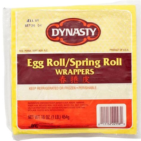 Egg Roll / Spring Roll Wrapper - 6.5 Inch - buy Oriental Products ...