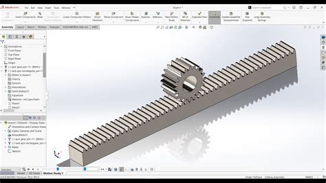 Rack and Pinion Animation | Solidworks 2022 - YouTube