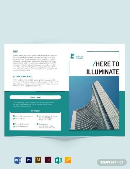 FREE 20+ Software Brochure Templates in PSD | EPS | MS Word | Apple Pages | InDesign | Publisher ...