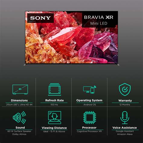 Buy Sony X95K 215 cm (85 inch) 4K Ultra HD LED Android TV with Voice Assistance (2022 model ...