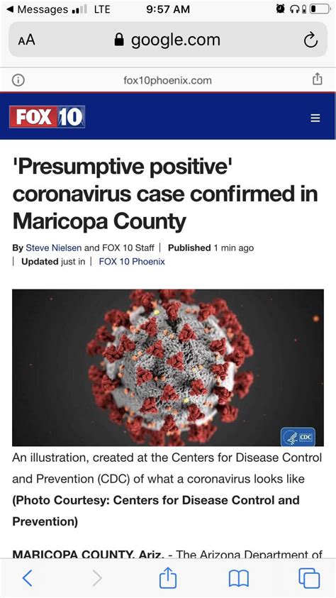 One new case of Corona virus in Maricopa county. : r/arizona