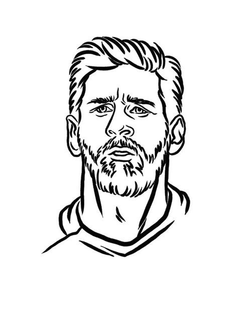 Messi coloring pages | Messi, Coloring pages, Easy portrait drawing