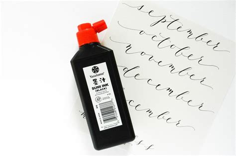 A Guide to Calligraphy Inks – The Postman's Knock | Calligraphy ink ...