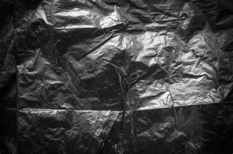 Premium AI Image | Black plastic wrap texture