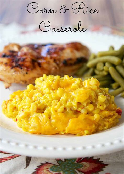 Corn and Rice Casserole - Plain Chicken