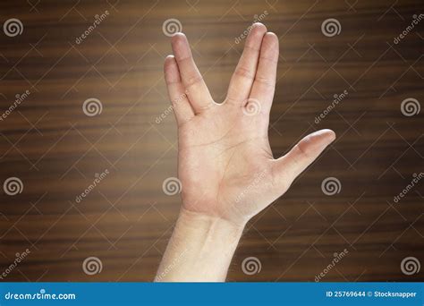 Vulcan Salute Stock Images - Image: 25769644