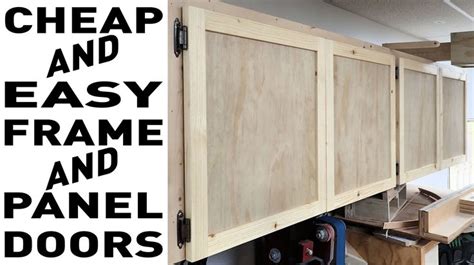 Cheap And Easy Frame And Panel Doors | Easy frame, Diy cabinet doors ...