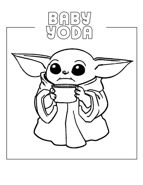 Baby Yoda Coloring Pages – Printable Coloring Pages