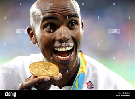 Mo farah gold medal hi-res stock photography and images - Alamy