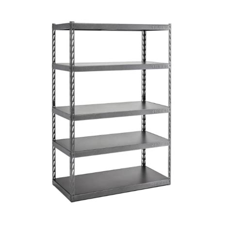 Gladiator 72 in. H x 48 in. W x 24 in. D 5-Shelf Steel Garage Shelving ...