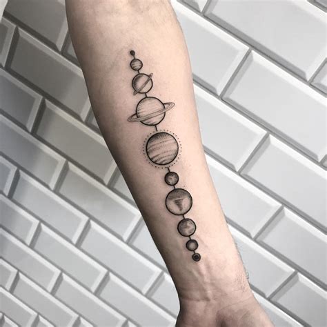 Solar System Forearm Tattoo - Tattoo Designs for Women