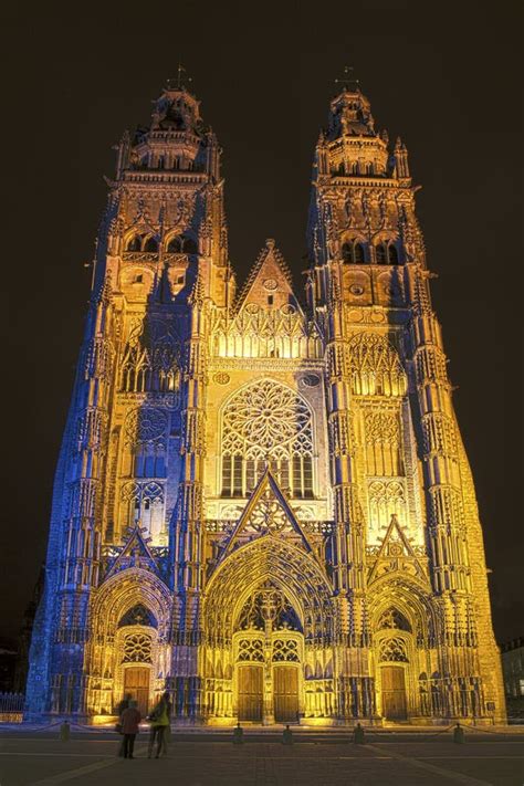 Cathedral of Tours stock photo. Image of touristic, light - 60476378