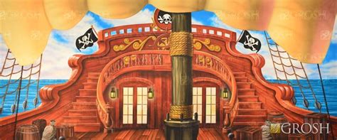 Pirate Ship Deck – Theater Backdrops Rentals | Grosh - ES8007