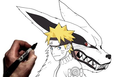 Naruto And Kurama Drawing