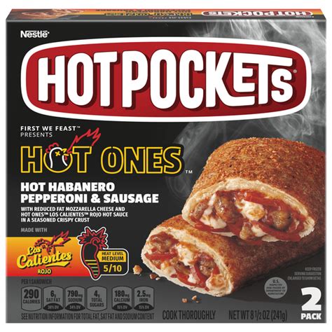 Save on Hot Pockets Hot Ones Hot Habanero Pepperoni & Sausage - 2 ct ...