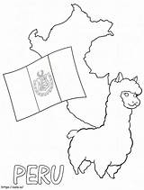 Free Printable Peru coloring Page sketch template