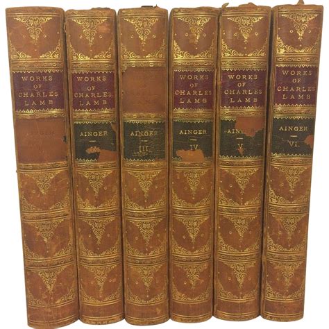 Antique Books Works of Charles Lamb 6 Volumes 1893 : TimelessTokensDE | Ruby Lane