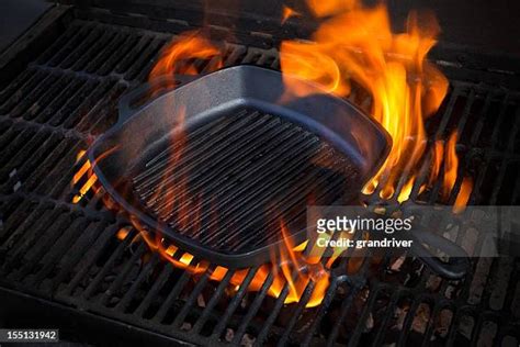 279 Cast Iron Skillet On Grill Stock Photos, High-Res Pictures, and Images - Getty Images