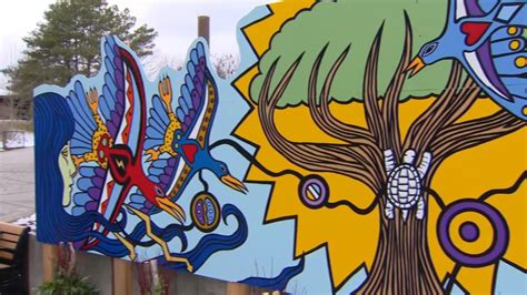 Powerful Indigenous mural installed at Toronto Zoo