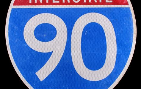 Interstate 90 Shield Highway Sign