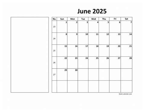 Free Download Printable June 2025 Calendar, large box, holidays listed ...