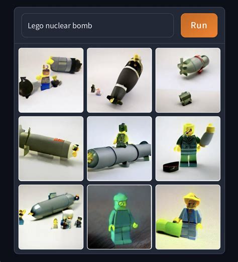 Lego nuclear bomb : r/weirddalle