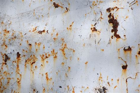 Rusted White Metal Texture Metal Background, Textured Background, Painting Rusted Metal, Texture ...
