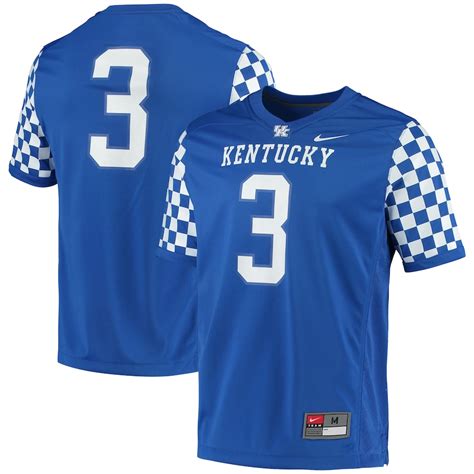 Men's Nike #4 Royal Kentucky Wildcats Game Jersey