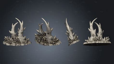 Underdark Claws Plants 1 002 | 3d stl model for CNC