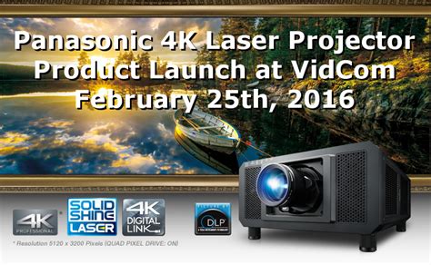 VidCom :: Professional Video Specialists and IntegratorsPanasonic 4K Laser Projector Launch at ...