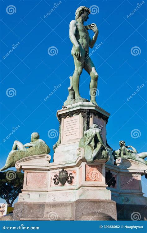 Statue Of David, Located In Micheal Angelo Park Stock Photo - Image ...