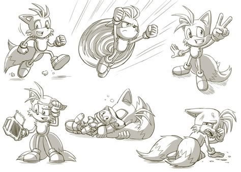 Tails sketches by glitcher on DeviantArt