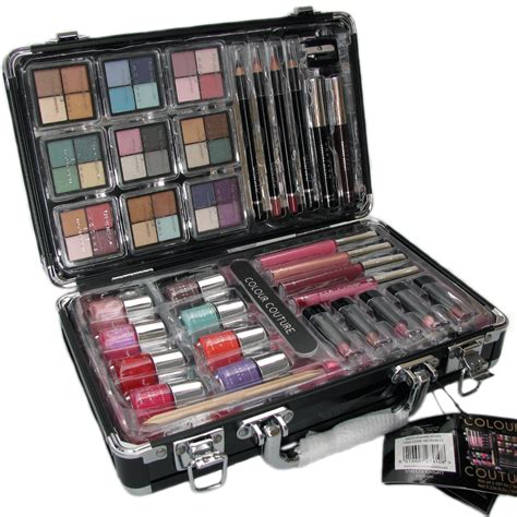 Colour Couture 36 Piece Vanity Case Cosmetic Makeup Train Box Gift Set