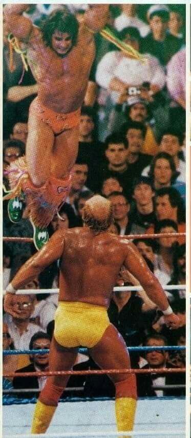 Ultimate Warrior vs Hulk Hogan | Wrestling superstars, Wwe legends, Wrestling stars