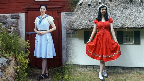 VINTAGE FOLK OUTFITS | Swedish Summer Lookbook | Cottagecore with ...