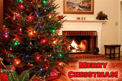 Animated Christmas Fireplace Gif