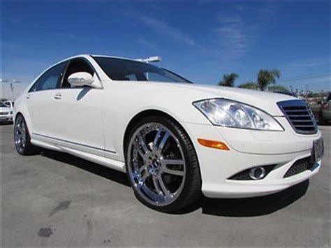 Buy used 08 Mercedes S550 sedan white black interior 71k miles in ...