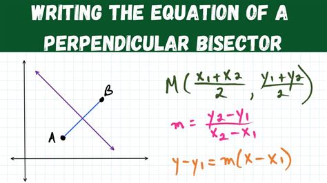 Perpendicular Bisector Equation