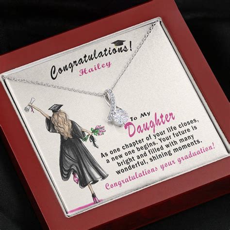 Personalized Graduation Gift For Daughter Necklace for girl | Etsy