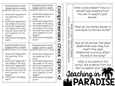 Teaching in Paradise: Reading Wonders Weekly Teaching Plans