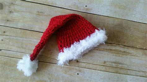 Baby Santa Hat Christmas Hat Crochet Baby Hat Newborn Photo - Etsy