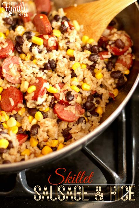 Skillet Sausage and Rice | Favorite Family Recipes