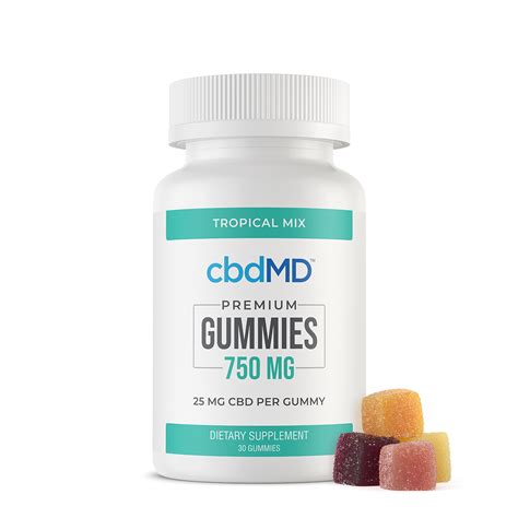 cbdMD CBD Gummies 25mg 30ct - Grade-A Premium CBD