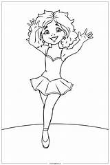 Black Girl Leading A Dance Competition Coloring Page Free PDF&ampPNG  sketch template