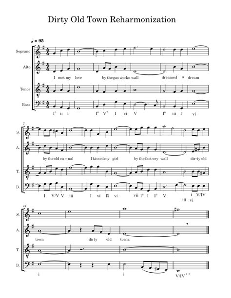 Dirty Old Town – Ewan MacColl Dirty Old Town Reharm. Sheet music for Bass guitar, Strings group ...