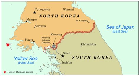 Dmz North Korea Map