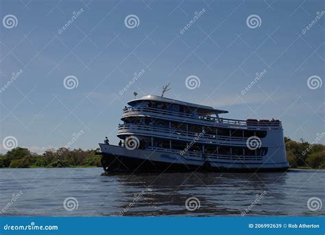 An Amazon River Cruise Boat Taking Tourists on Day Trips from the Port of Manaus Editorial Stock ...