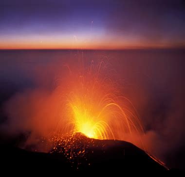 Mt Stromboli Eruption